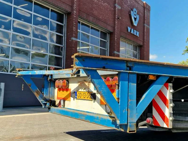 1993 pacton tdx339 oplegger met 1989 kennis 14000kg kraan - afbeelding 2 van  29