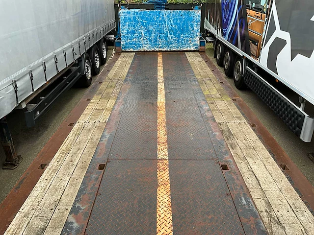 1993 pacton tdx339 oplegger met 1989 kennis 14000kg kraan - afbeelding 3 van  29