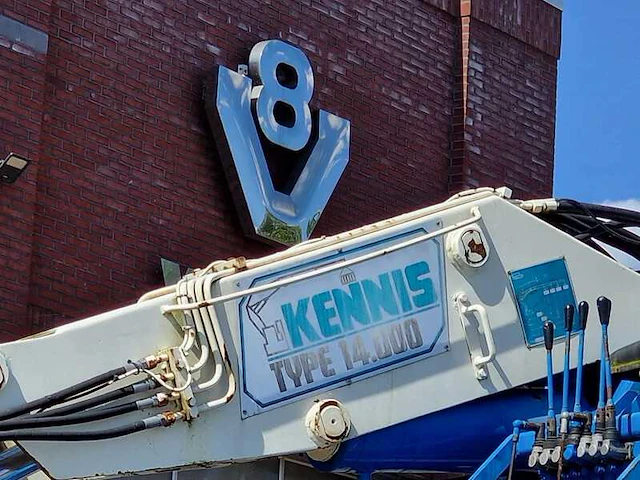 1993 pacton tdx339 oplegger met 1989 kennis 14000kg kraan - afbeelding 8 van  29