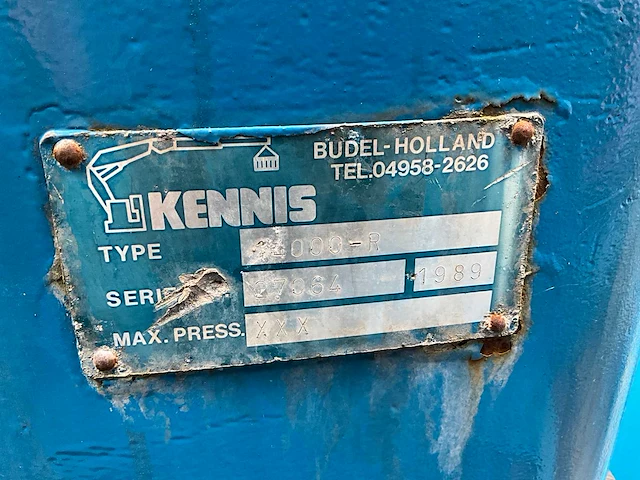 1993 pacton tdx339 oplegger met 1989 kennis 14000kg kraan - afbeelding 19 van  29