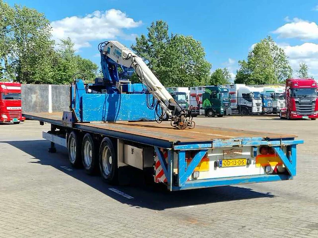 1993 pacton tdx339 oplegger met 1989 kennis 14000kg kraan - afbeelding 23 van  29