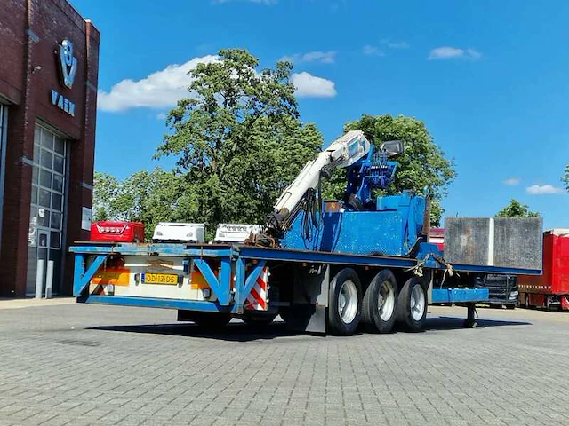 1993 pacton tdx339 oplegger met 1989 kennis 14000kg kraan - afbeelding 25 van  29