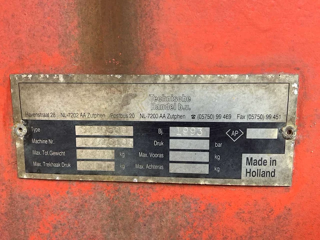 1993 reco si-10500 mesttank - afbeelding 16 van  24