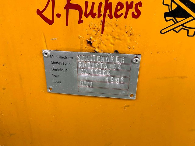 1993 schuitemaker rubusta 92 mesttank - afbeelding 17 van  24