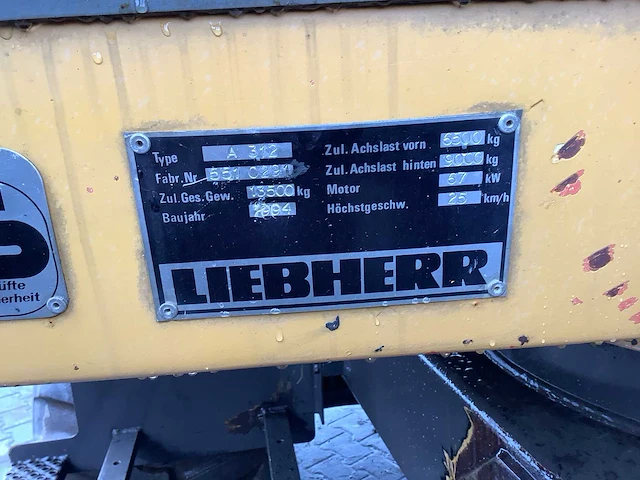 1994 - liebherr - a312 - mobiele kraan - afbeelding 15 van  22
