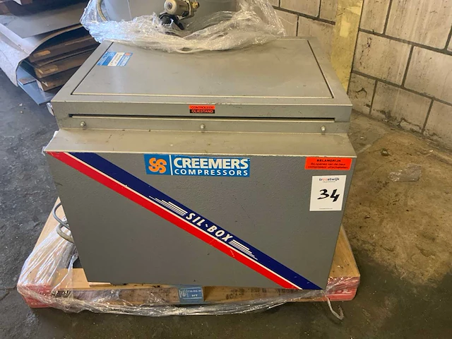1994 creemers sg370 luchtcompressor installatie - afbeelding 4 van  6