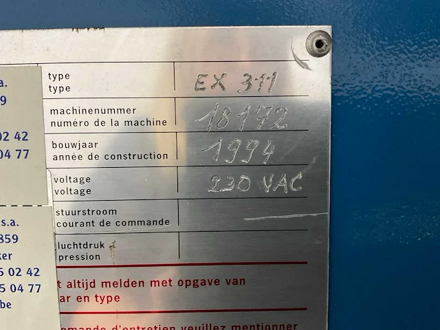 1994 ex 311 omsnoer machine - afbeelding 3 van  11