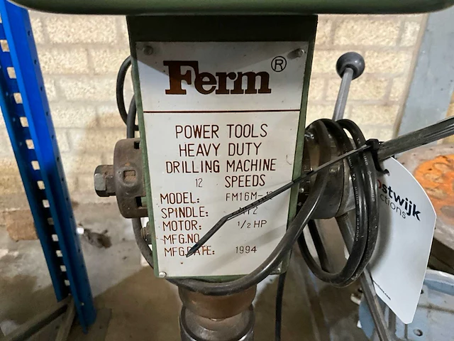 1994 ferm fm16m-12 tafelboormachine - afbeelding 6 van  6