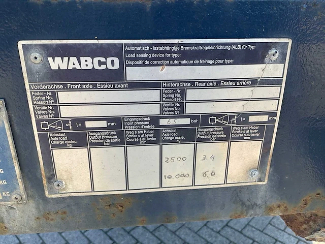 1994 flandria op zw2/ 32t semi dieplader - afbeelding 2 van  11