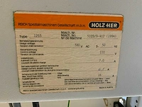 1994 holzher 1265 super cut formaatcirkelzaagmachine - afbeelding 25 van  28