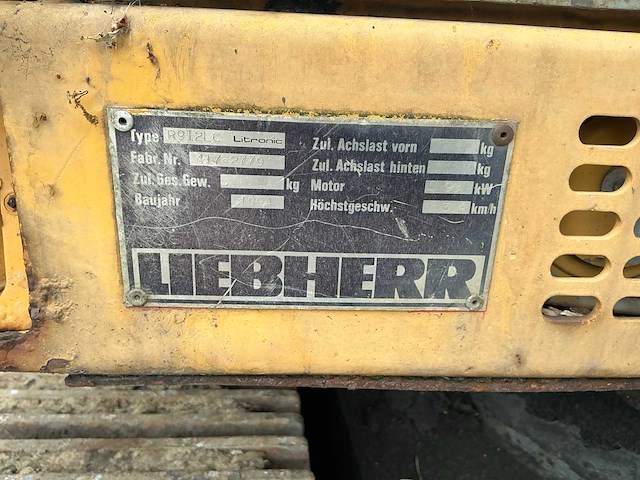 1994 liebherr r912lc rupsgraafmachine - afbeelding 2 van  16