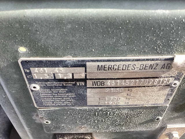 1994 mercedes-benz g 461.45 personenauto - afbeelding 6 van  6