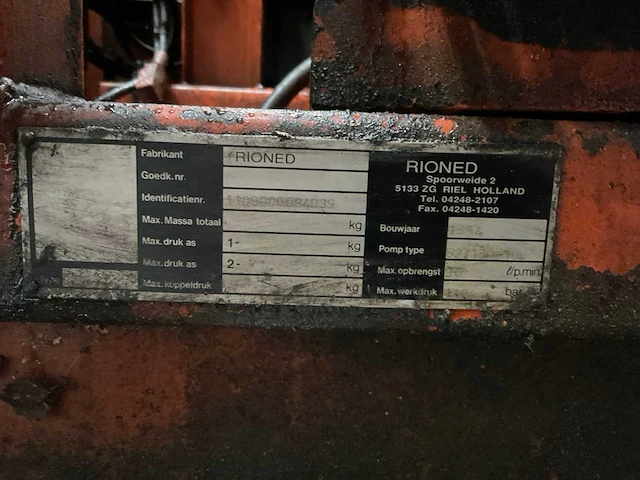1994 rioned rioolreinigingsmachine - afbeelding 2 van  10