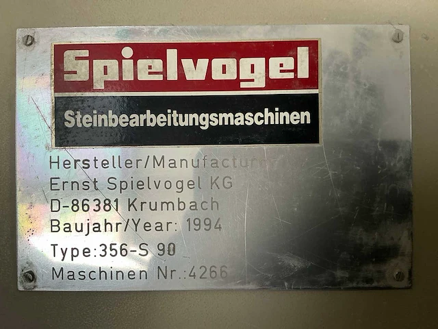 1994 spielvogel 356 s90 steenzaag - afbeelding 5 van  14