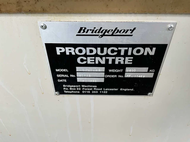 1995 bridgeport vmc 760/22 cnc verticale bewerkingscentrum - afbeelding 13 van  22