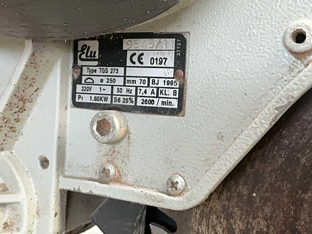 1995 elu tgs 273 afkortcirkelzaagmachine - afbeelding 9 van  9