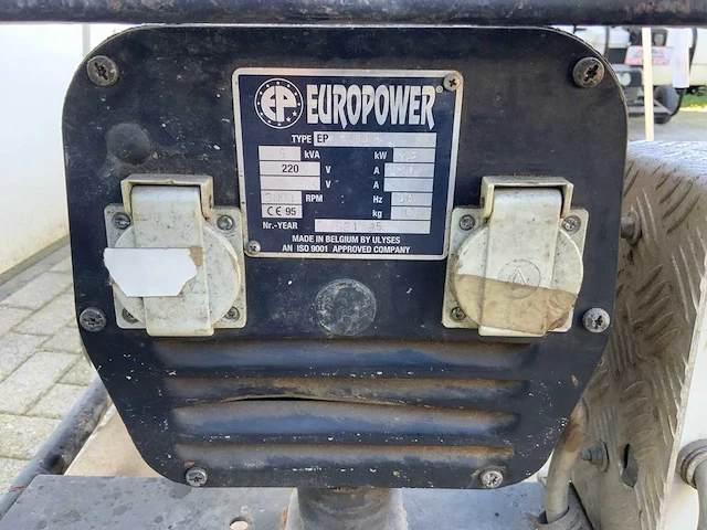 1995 europower 5000d stroomgenerator - afbeelding 4 van  6