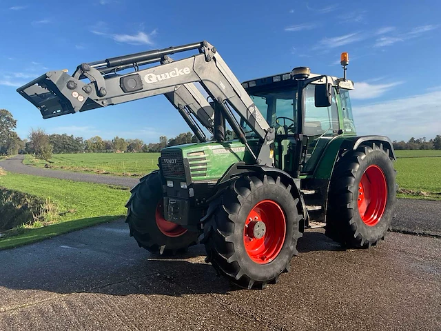 1995 fendt favorit 512c turboshift vierwielaangedreven landbouwtractor met voorlader - afbeelding 1 van  47