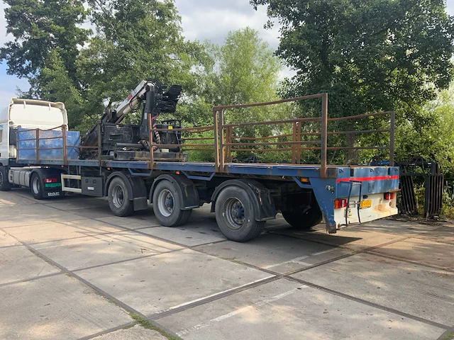 1995 floor flo-17-30h oplegger met hiab kraan - afbeelding 1 van  37