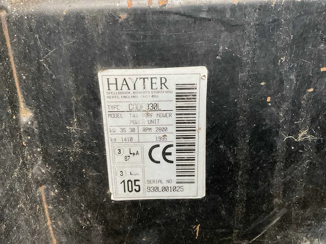 1995 hayter 930l t44 kooimaaier - afbeelding 24 van  36