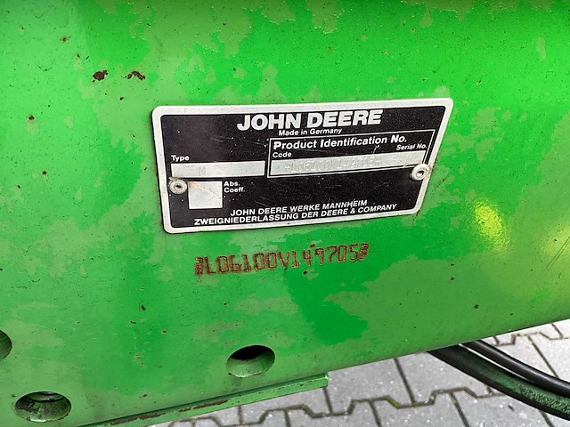 1995 john deere 6100 vierwielaangedreven landbouwtractor - afbeelding 31 van  38