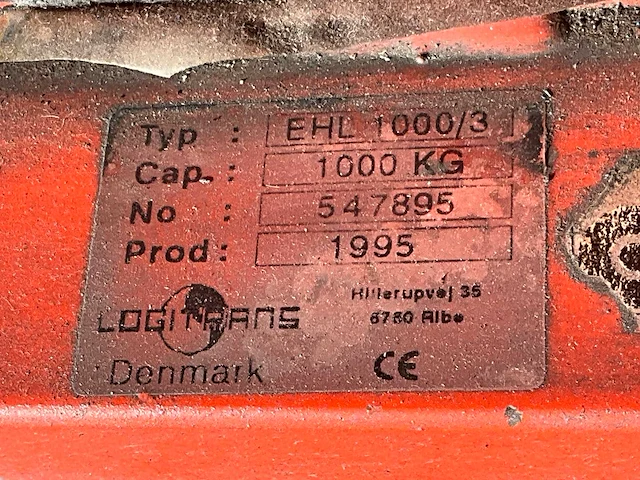 1995 logitrans ehl 1000/3 elektrische palletwagen - afbeelding 7 van  7