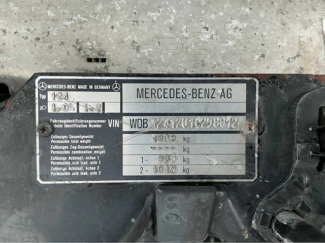 1995 mercedes-benz e200d limousine - afbeelding 26 van  34