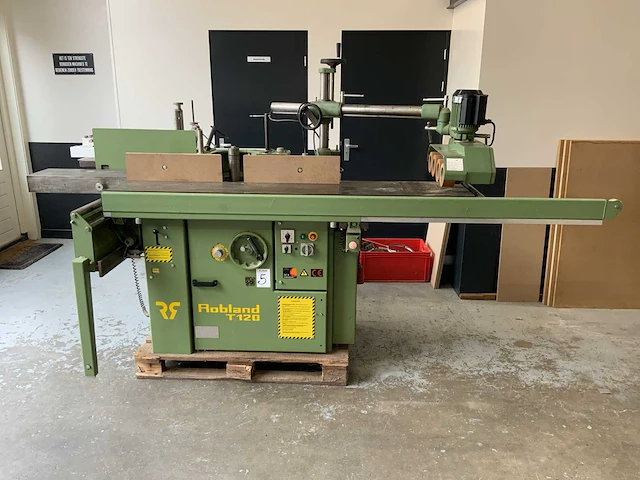 1995 robland t120 s-l-p kantenfreesmachine met pennentafel - afbeelding 1 van  20