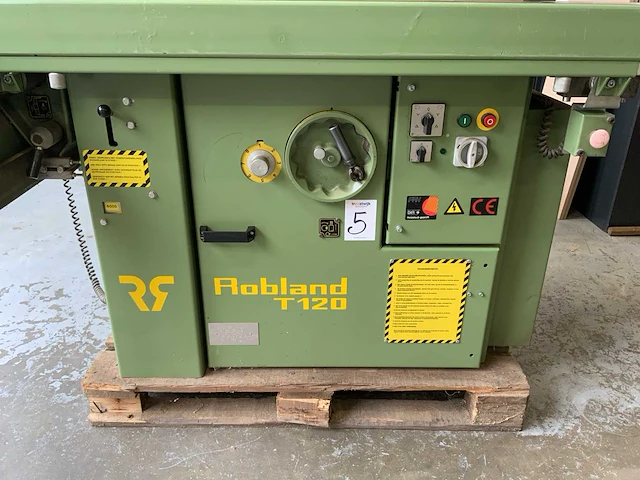 1995 robland t120 s-l-p kantenfreesmachine met pennentafel - afbeelding 18 van  20