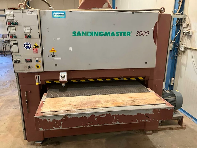 1995 sandingmaster 3000 sa-3300-1350 breedbandschuurmachine 67kw v.v. 3 schuurbanden - afbeelding 8 van  15