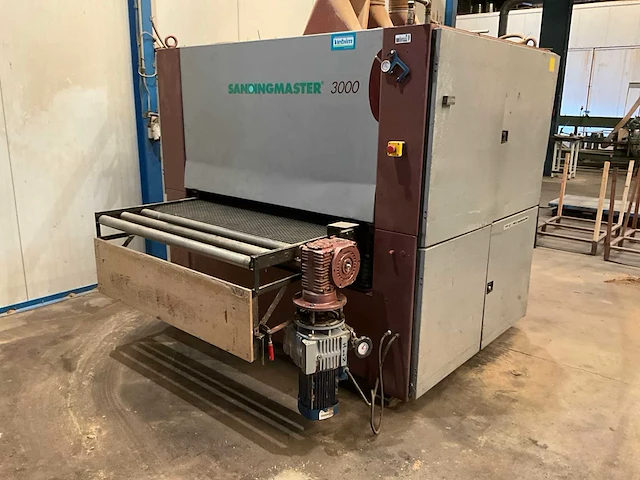 1995 sandingmaster 3000 sa-3300-1350 breedbandschuurmachine 67kw v.v. 3 schuurbanden - afbeelding 11 van  15
