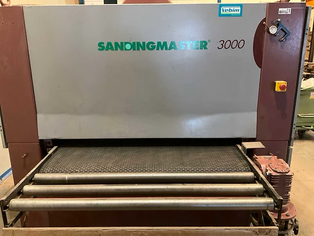 1995 sandingmaster 3000 sa-3300-1350 breedbandschuurmachine 67kw v.v. 3 schuurbanden - afbeelding 12 van  15