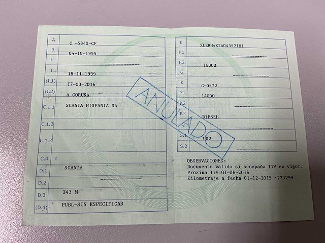 1995 scania r 143 h 420 vrachtwagen - afbeelding 44 van  104