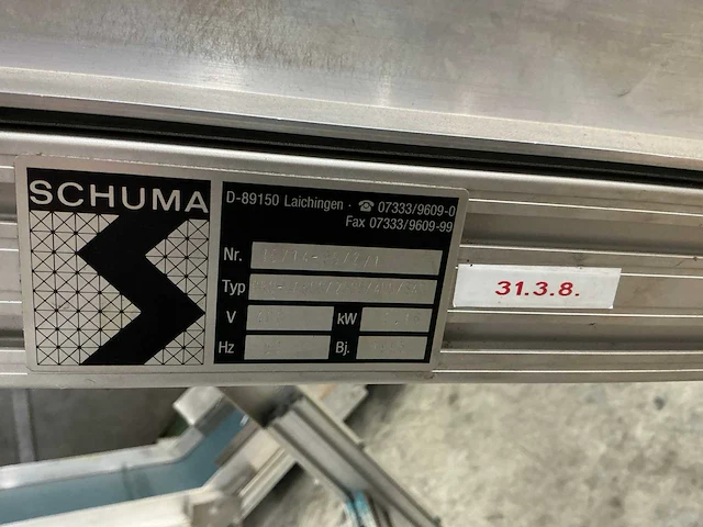 1995 schuma pro-wa800/2000/400/s40 opvoerband - afbeelding 8 van  20