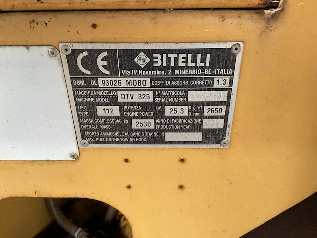 1996 bitelli dtv325 grondwals - afbeelding 11 van  11