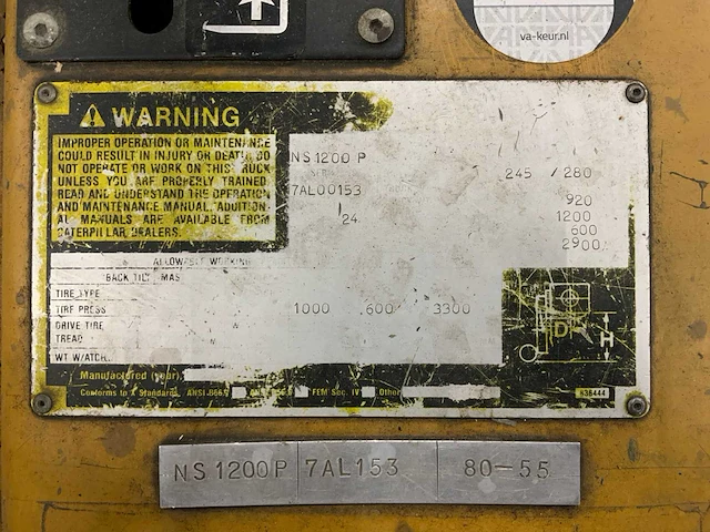 1996 caterpillar ns 210 stapelaar - afbeelding 6 van  6