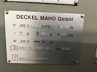 1996 deckel maho dmc70v 3-assige cnc verticale bewerkingcentrum - afbeelding 24 van  37