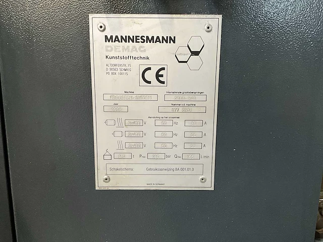 1996 demag ergotech 200-840 spuitgietmachine - afbeelding 13 van  32