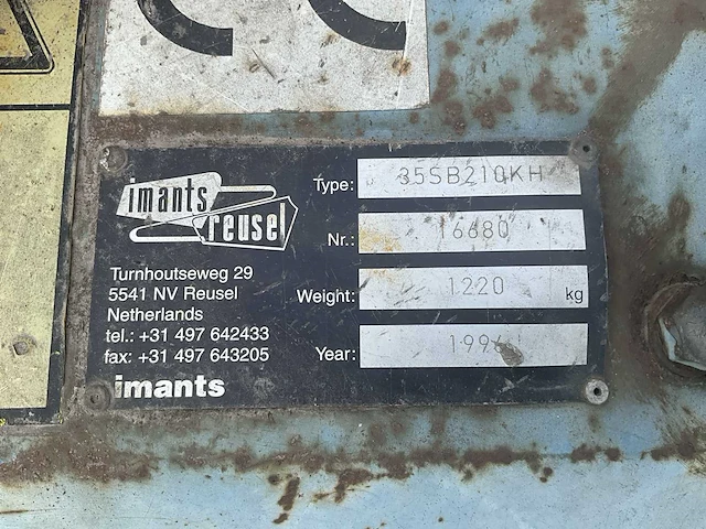 1996 imants 35sb210kh spitmachine - afbeelding 3 van  11