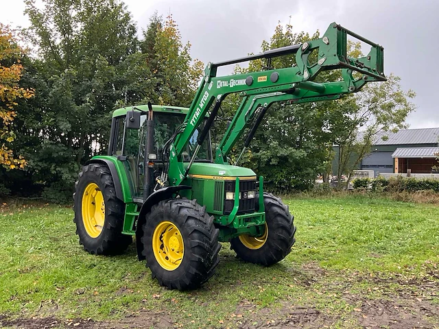 1996 john deere 6400 vierwielaangedreven landbouwtractor met voorlader - afbeelding 34 van  42