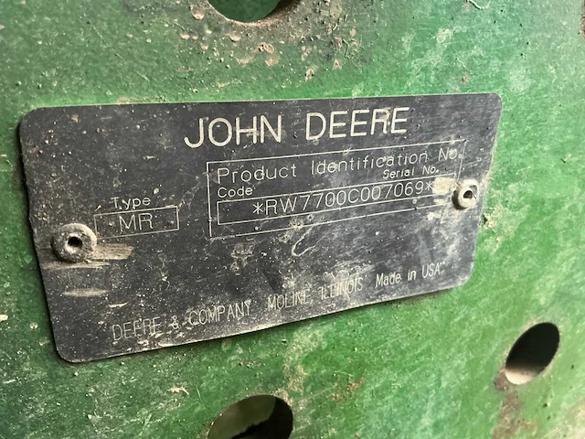 1996 john deere 7700 vierwielaangedreven landbouwtractor - afbeelding 41 van  47
