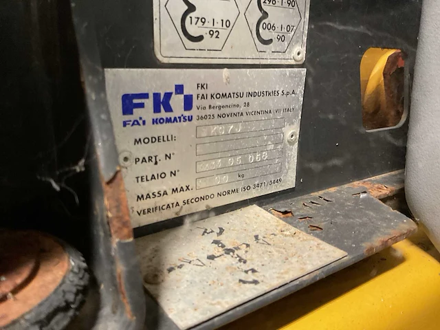 1996 komatsu sk07j schranklader - afbeelding 13 van  21
