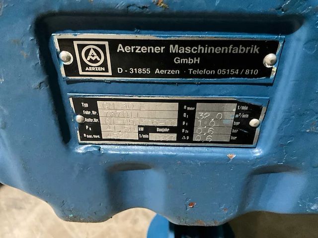 1997 aerzen gm80l lobbenblower - afbeelding 2 van  10