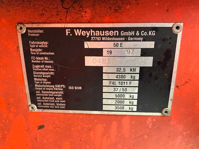 1997 atlas 50 e shovel / wiellader - afbeelding 24 van  26