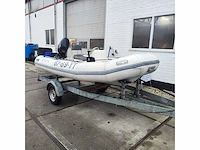 1997 avon 4.01 r.i.b. rubberboot met trailer - afbeelding 1 van  5