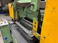1997 bauer ls-380 horizontale lintzaagmachine op draaibaar plateau - afbeelding 9 van  12