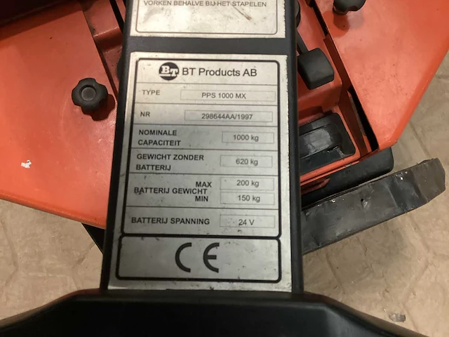 1997 bt pps1000x stapelaar - afbeelding 9 van  10