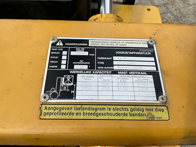 1997 caterpillar gp20 vorkheftruck - afbeelding 13 van  13