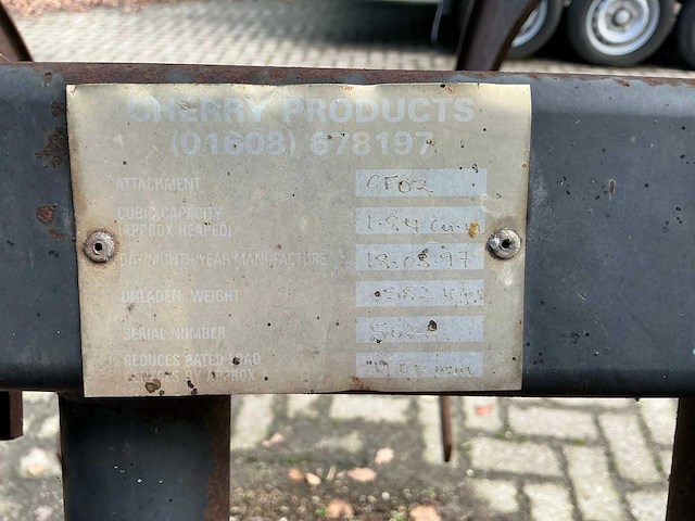 1997 cherry products cf02 hydraulische grijper - afbeelding 2 van  10
