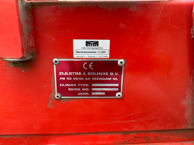1997 climax c055 vw opschepmachine - afbeelding 20 van  35